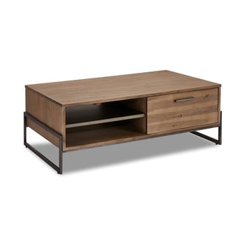 Măsuță de cafea din lemn masiv furnhouse mallorca, 120 x 75 cm, maro