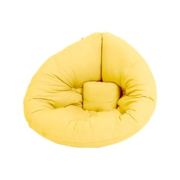 Fotoliu extensibil pentru copii karup design mini nido yellow