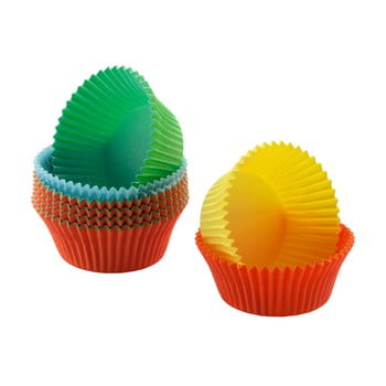 Set 200 coșulețe din hârtie pentru mini brioșe kaiser , multicolor