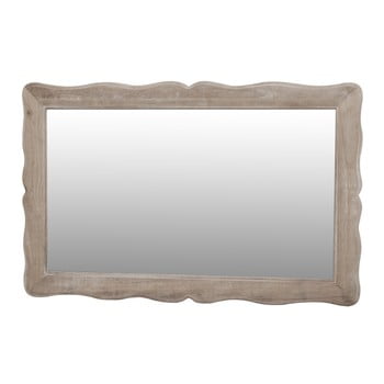 Oglindă din lemn de plop livin hill pesaro, crem, înălțime 60 cm