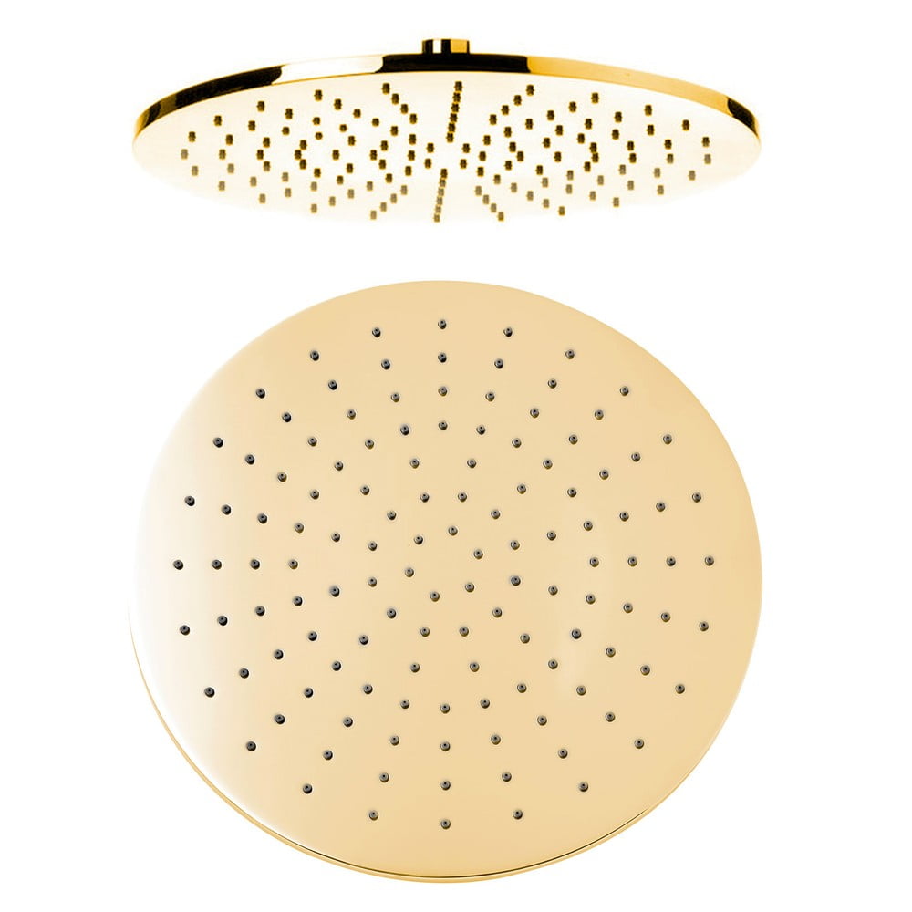 Mosazná hlavová sprcha ve zlaté barvě ø 30 cm – Sapho