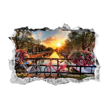 Autocolant 3D pentru perete Ambiance Sunrise over Amsterdam imagine