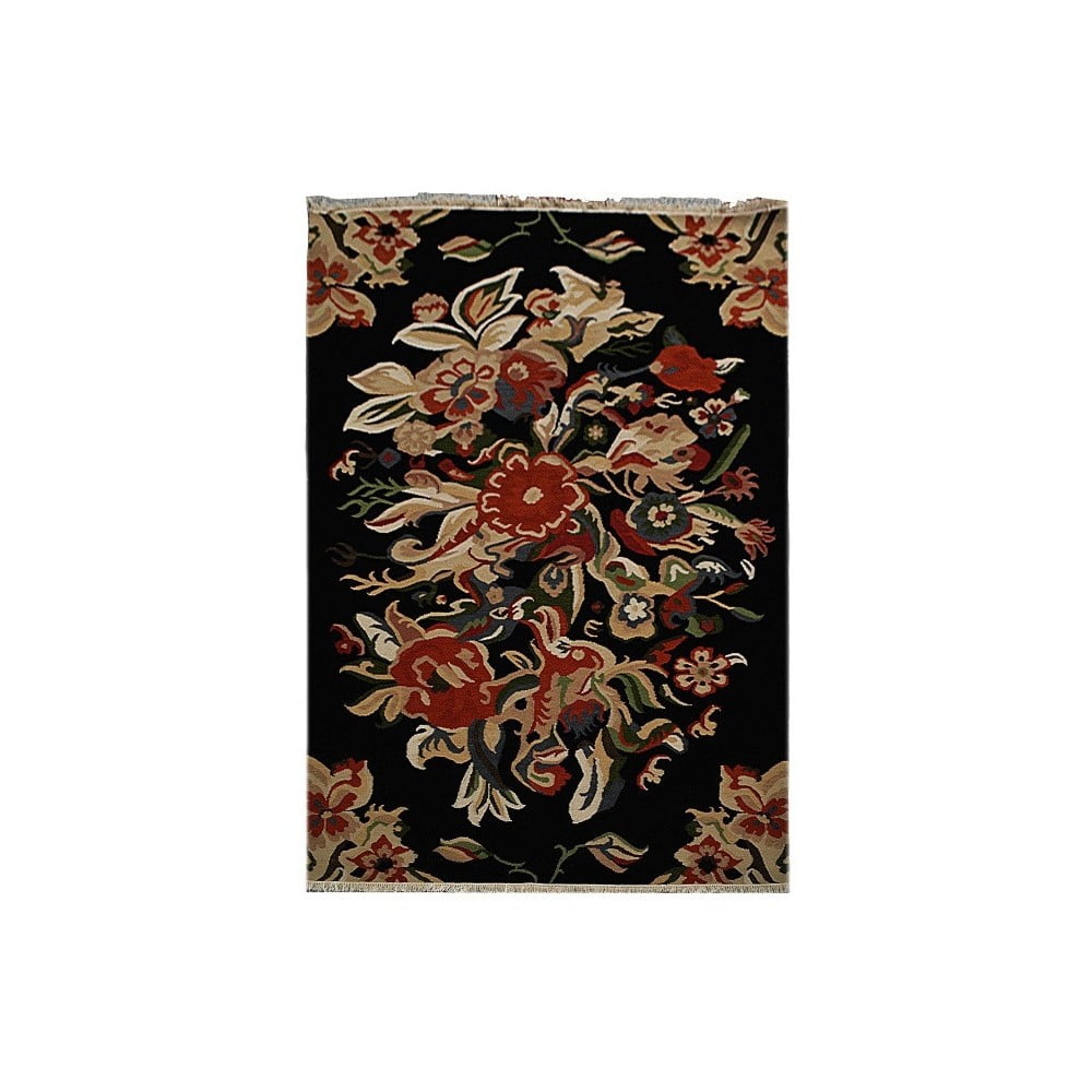 Ručně tuftovaný koberec Flowers, 150x150cm