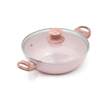Cratiță cu capac bisetti stonerose rose mattia, ø 24 cm