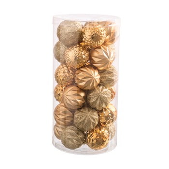 Set 30 decorațiuni de crăciun unimasa labbas, auriu