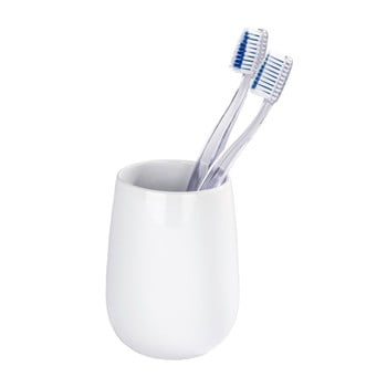 Recipient din ceramică pentru periuțele de dinți wenko malta, alb