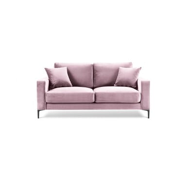 Canapea cu tapițerie din catifea kooko home harmony, 158 cm, roz