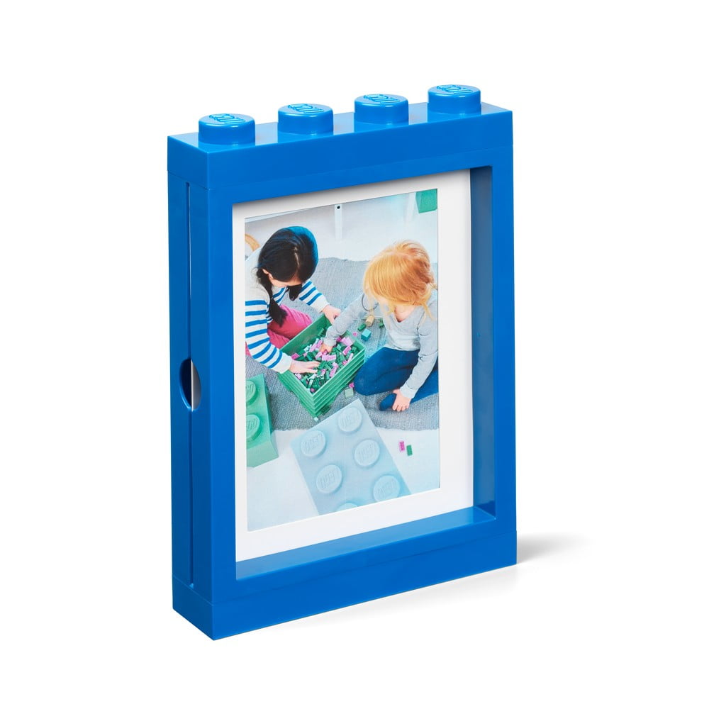 Modrý rámeček na fotku LEGO®, 19,3 x 4,7 cm