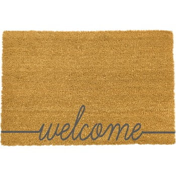Covoraș intrare artsy doormats welcome scribbled, 40 x 60 cm, gri