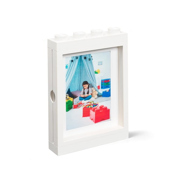 Bílý rámeček na fotku LEGO®, 19,3 x 26,8 cm