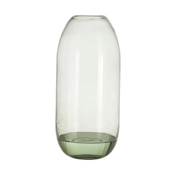 Vază din sticlă A Simple Mess Hedge, înălțime 38 cm, verde