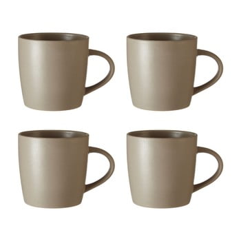 Set 4 căni din ceramică premier housewares malmo, maro