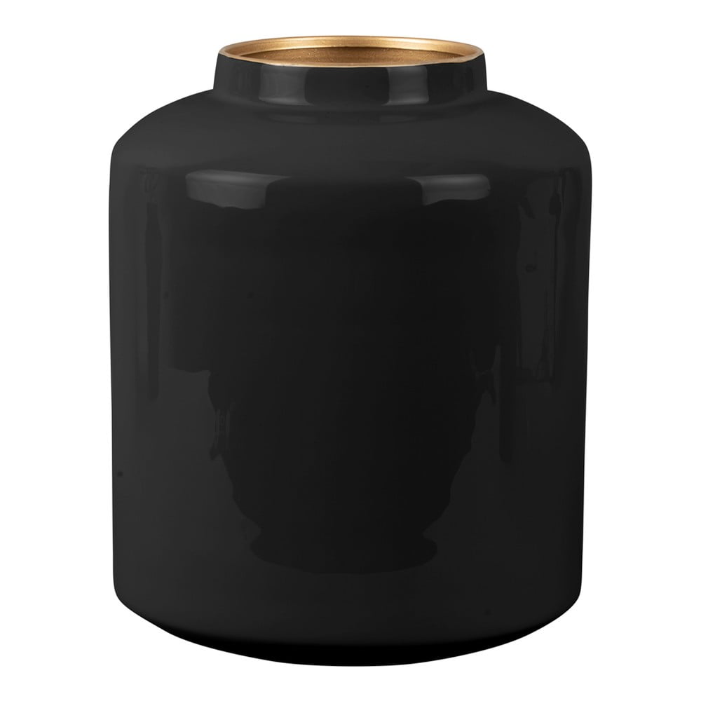 Černá smaltovaná váza PT LIVING Grand, výška 23 cm