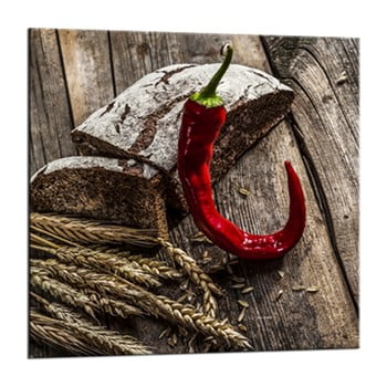 Tablou styler glasspik peppers 2 c, 20 x 20 cm