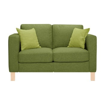 Canapea stella cadente maison canoa verde cu 2 perne verde deschis