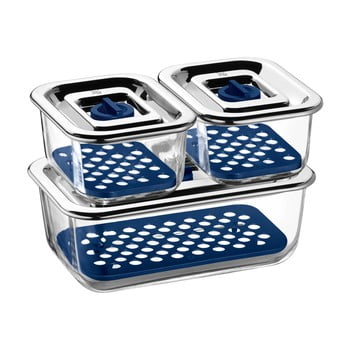 Set bol din sticlă cu grilaj de picurare wmf