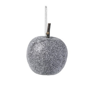 Decorațiune crăciun parlane frosted, gri
