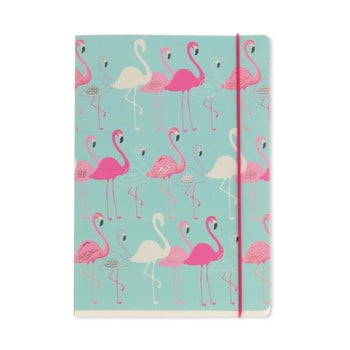 Agendă Go Stationery Flamingo Aqua, A5