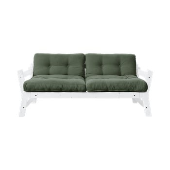 Canapea extensibilă karup design step white, verde