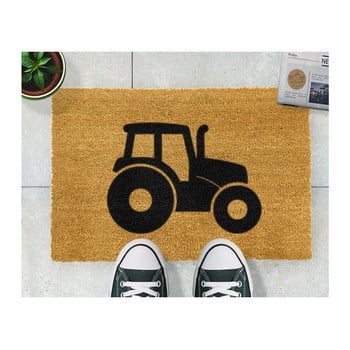 Covoraș intrare din fibre de cocos artsy doormats tractor, 40 x 60 cm
