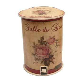 Coș de gunoi pentru toaletă antic line roses, 20 cm