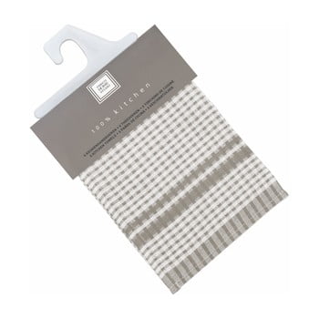Set 6 prosoape de bumbac tiseco home studio cristal, 50 x 70 cm, maro