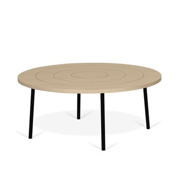 Măsuță cu blat în decor de stejar temahome ply, ø 80 cm