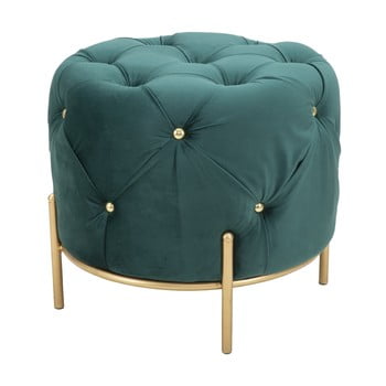 Taburet mauro ferretti glam, ø 45 cm, verde