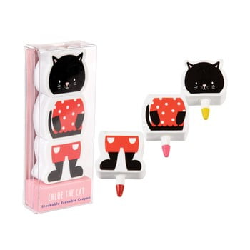 Set 3 creioane cu radiere rex london chloe