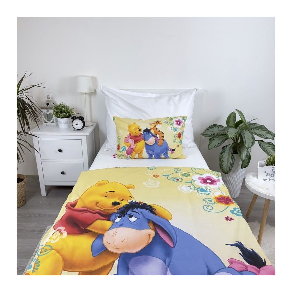 Produktové foto Bavlněné dětské povlečení do postýlky 100x135 cm Winnie-the-Pooh – Jerry Fabrics