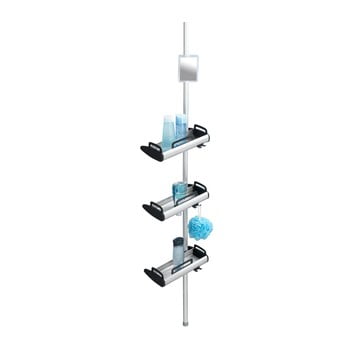 Raft telescopic de perete pentru baie wenko line, negru
