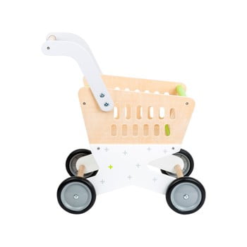 Cărucior de cumpărături din lemn pentru copii legler shopping