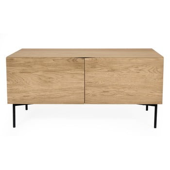 Comodă în decor de lemn de stejar woodman flop, 65 x 120 cm, maro