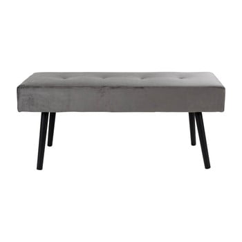 Bancă tapițată house nordic skiby, 100 x 35 cm, gri