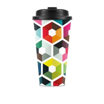 Cană de voiaj remember hexagon, 450 ml