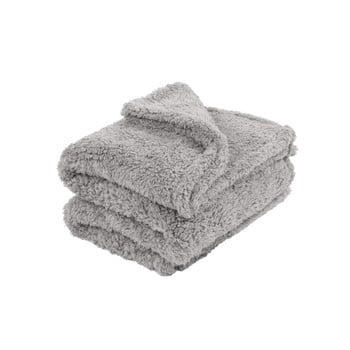 Pătură tiseco home studio teddy, 130 x 170 cm, gri deschis