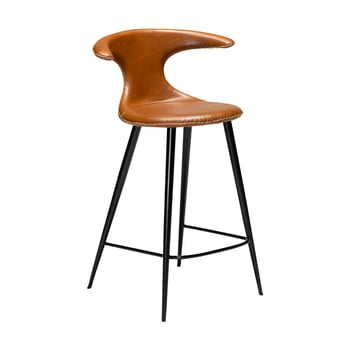 Scaun bar din piele ecologică dan–form denmark flair, maro coniac