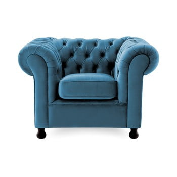 Fotoliu vivonita chesterfield, albastru