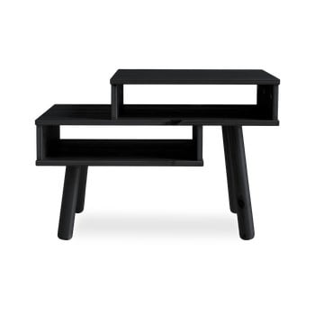 Masă de cafea din lemn de pin karup design haku, negru