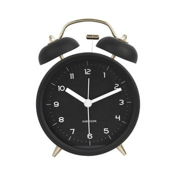 Ceas alarmă karlsson classic, negru, ⌀ 10 cm