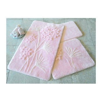 Set 3 covorașe de baie confetti bathmats orkide