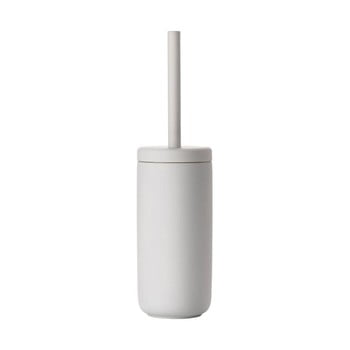 Perie din ceramică pentru toaletă zone soft grey, gri deschis