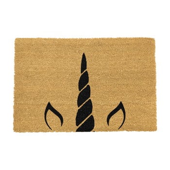 Covoraș intrare din fibre de cocos artsy doormats unicorn horn, 40 x 60 cm