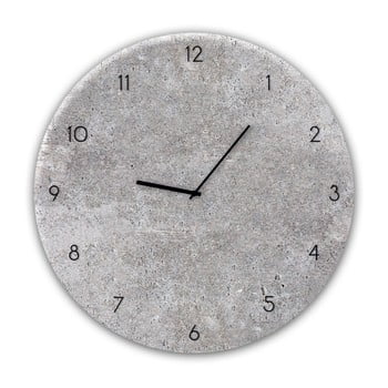 Ceas de perete styler glassclock concrete ii, ⌀ 30 cm