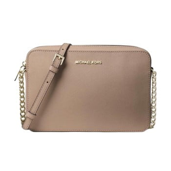 Geantă din piele michael kors lg, maro deschis