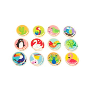 Joc din lemn pentru copii legler birds of the world