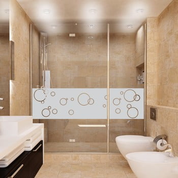 Autocolant rezistent la apă, pentru cabina de duș, ambiance bubbles