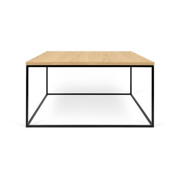 Măsuță temahome gleam cu picioare negre, 75 cm