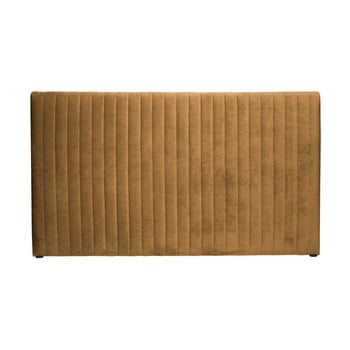 Tăblie de pat din fibre de catifea bepurehome snooze, galben miere