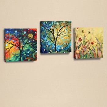 Tablou decorativ din mai multe piese, 33 x 33 cm